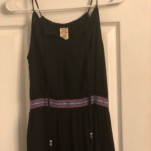 Black spaghetti strap dress